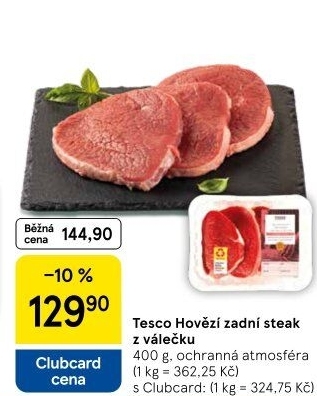 Hovězí zadní steak z válečku Tesco