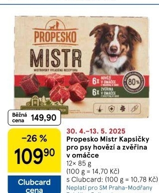 Kapsičky pro psy Mistr Propesko