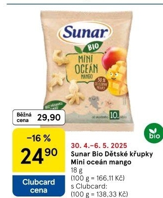 Křupky bio Sunar