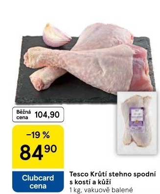 Krůtí stehna Tesco