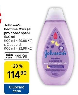 Mycí gel dětský pro dobré spaní Bedtime Johnson'