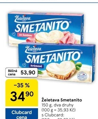 Sýr tavený Smetanito Želetava