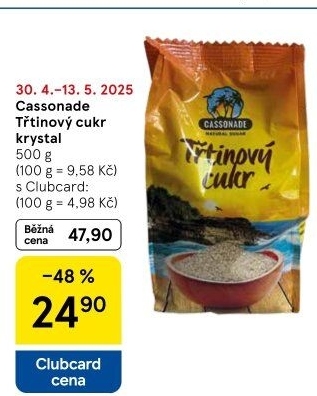 Třtinový cukr Cassonade