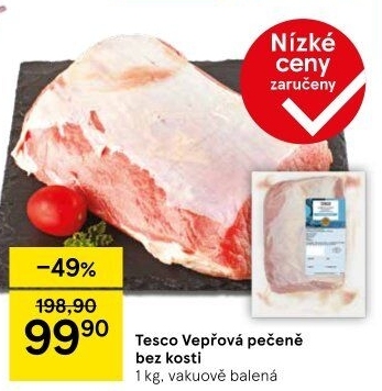 Vepřová pečeně bez kosti Tesco