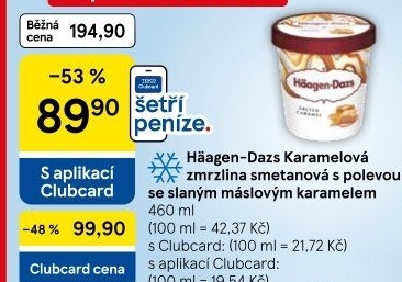Zmrzlina v kelímku Häagen-Dazs