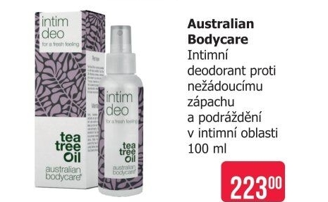 Intimní deodorant Australian Bodycare