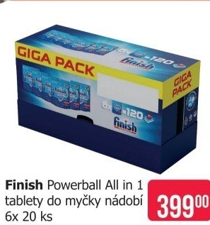 Tablety do myčky Power All in 1 Finish