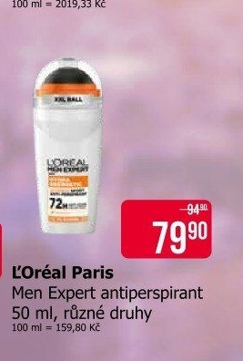 Deodorant kuličkový roll-on L'