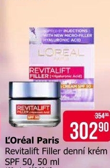 Krém pleťový proti vráskám OF 50 Revitalift Filler L'