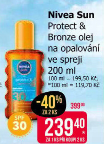 Olej na opalování OF 30 Protect&amp