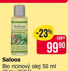 Olej ricinový bio Saloos