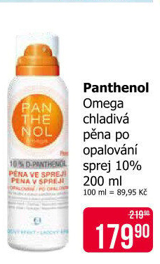 Pěna po opalování sprej 10% Panthenol Omega Pharma