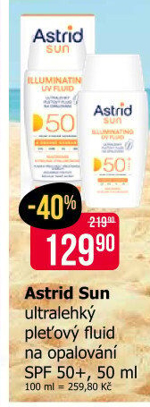 Pleťový fluid na opalování 50+ Astrid Sun