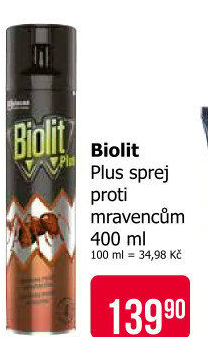 Přípravek proti mravencům sprej Plus Biolit