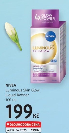 Bezoplachový peeling Liquid Refiner Luminous Skin Glow Nivea