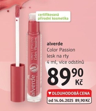 Lesk na rty Color Passion Alverde