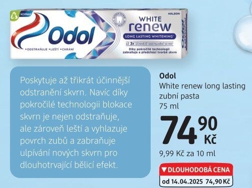 Pasta na zuby White Renew Long Lasting Whitening Odol