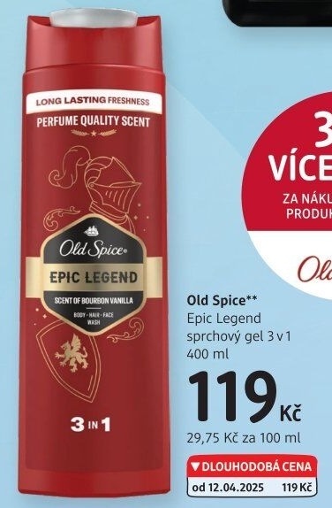 Šampon a sprchový gel 3v1 Old Spice