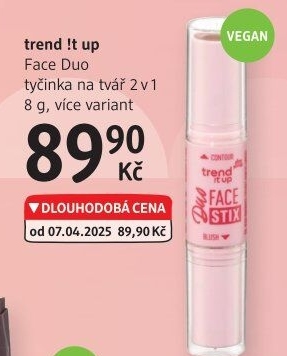 Tyčinka na tvář Duo Face Stix 2x1 trend IT UP