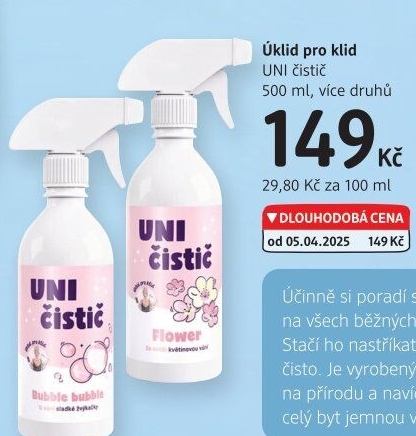 Uni čistič Úklid pro klid