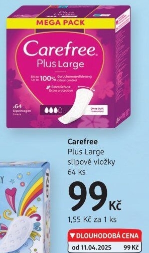Vložky dámské slipové Carefree