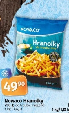 Hranolky mražené Nowaco
