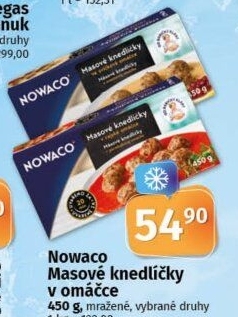 Knedlíčky masové v omáčce mražené Nowaco