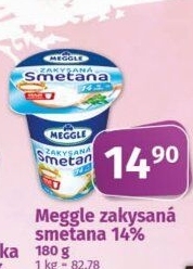 Smetana zakysaná Meggle 14%