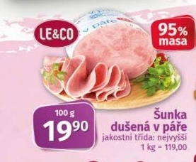 Šunka dušená nejvyšší jakosti LE&amp