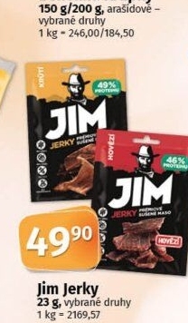 Sušené maso Jim Jerky