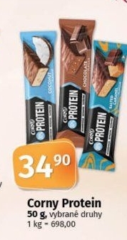 Tyčinka se sníženým obsahem cukru Protein Corny
