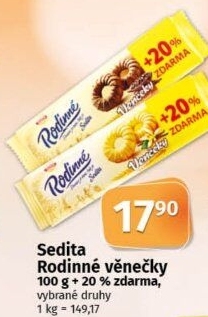 Věnečky Rodinné Sedita