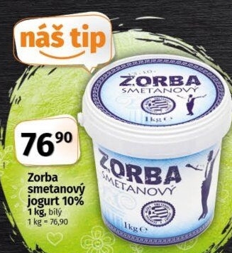 Bílý jogurt smetanový Zorba