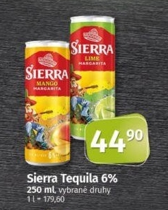 Míchaný nápoj Tequila Sierra