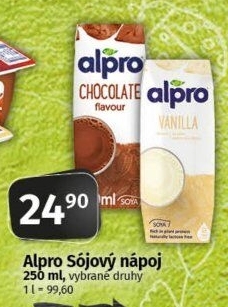 Nápoj sójový ochucený Alpro