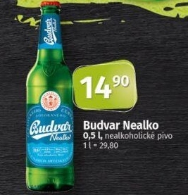 Nealkoholické pivo Budweiser Budvar