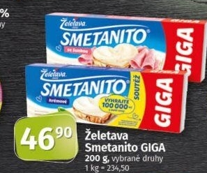 Sýr tavený Smetanito Želetava