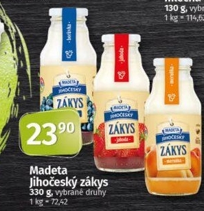 Zákys Jihočeský ochucený Madeta