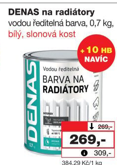 Barva na radiátory Radiátor Denas