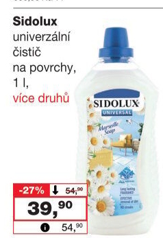 Čistič na podlahy univerzální Sidolux