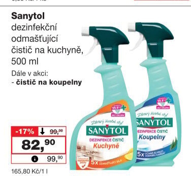 Dezinfekční čistič kuchyně Sanytol