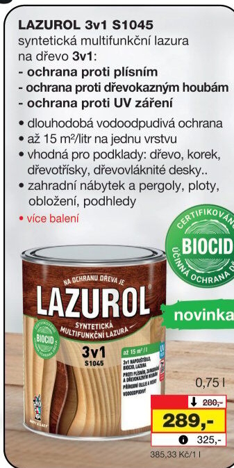 Lazura 3v1 Lazurol