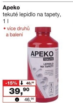 Lepidlo na tapety Apeko