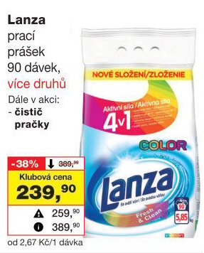 Prací prášek Lanza