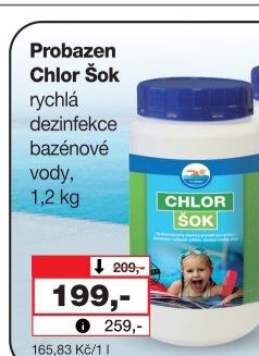 Přípravek do bazénu Chlor Šok Probazen