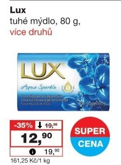 Tuhé mýdlo Lux
