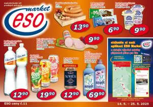 akční leták ESO MARKET 14.5.2025-25.5.2025