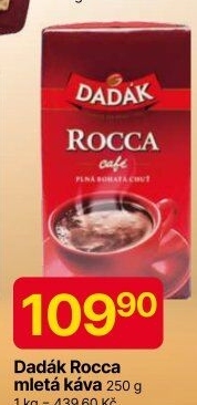 Mletá káva Rocca cafe Dadák