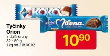 Tyčinky čokoládové Orion