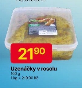 Uzenáčky v rosolu
